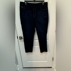 Nine West pull on jeans -Size 14- dark stretch denim